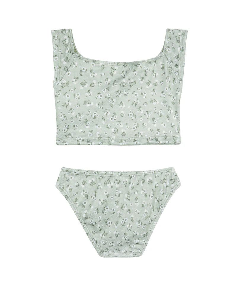 Ditsy Dream Off Shoulder Cap Sleeve Swim Set